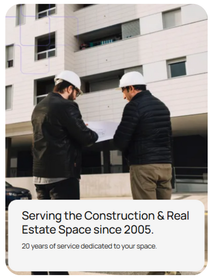 Serving the construction and real estate space